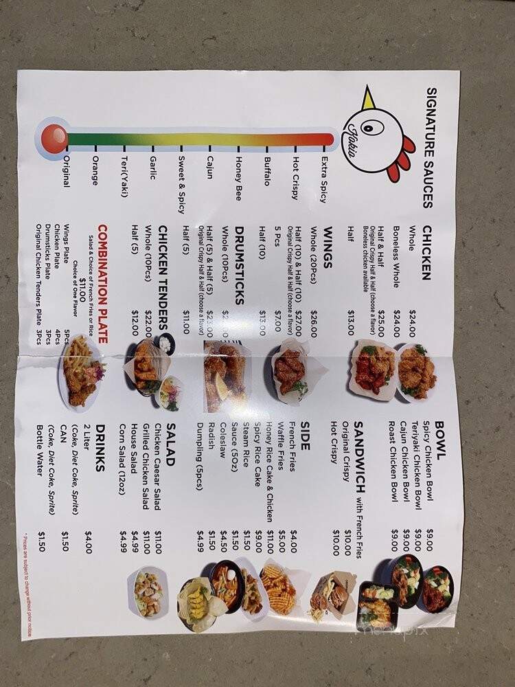 Kokio Chicken - Los Angeles, CA menu_pic