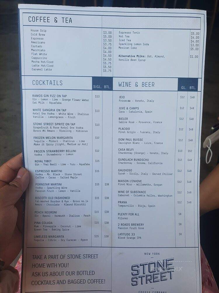 Stone Street LA - Los Angeles, CA menu_pic