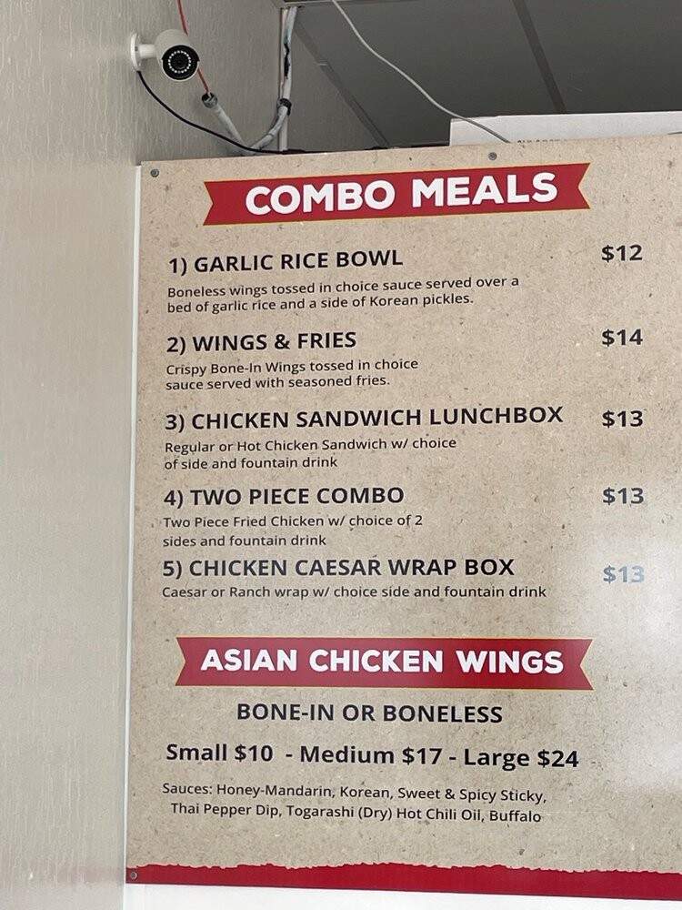 Pacific Fried Chicken Company - Fresno, CA menu_pic