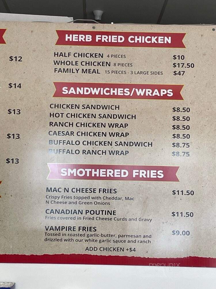 Pacific Fried Chicken Company - Fresno, CA menu_pic