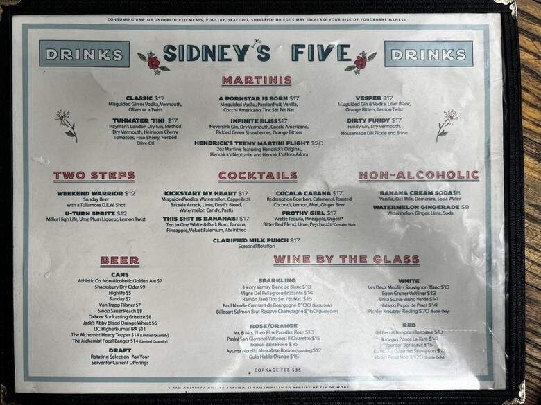 Sidney's Five - New York, NY