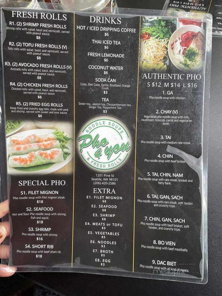 Pho 4 You - Seattle, WA