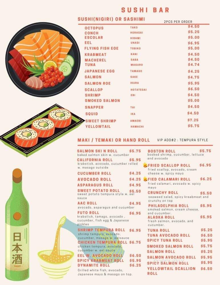 Ichiban Japanese Cuisine - Nashville, TN menu_pic