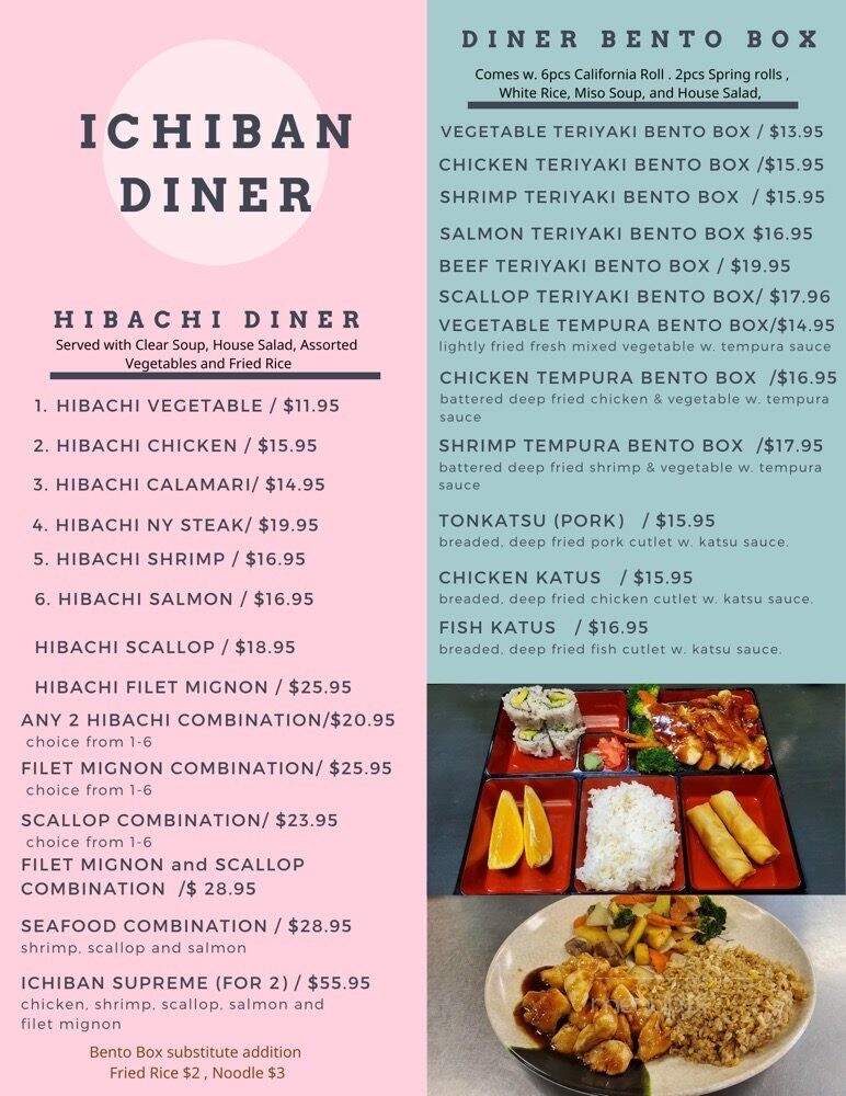 Ichiban Japanese Cuisine - Nashville, TN menu_pic