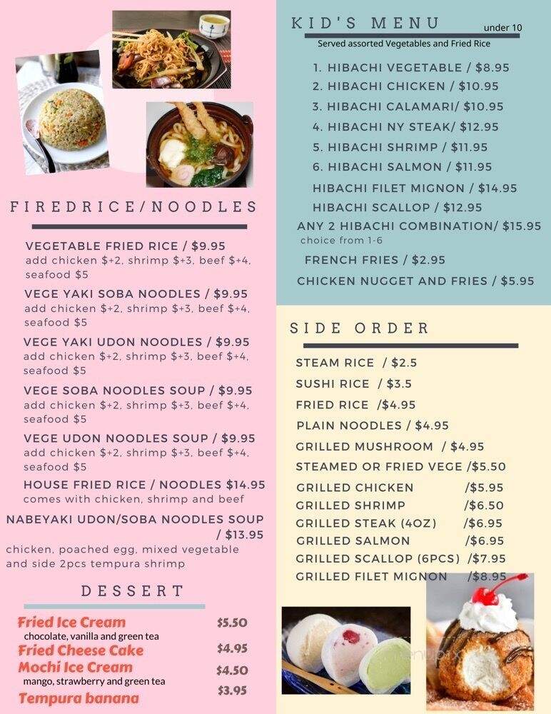 Ichiban Japanese Cuisine - Nashville, TN menu_pic