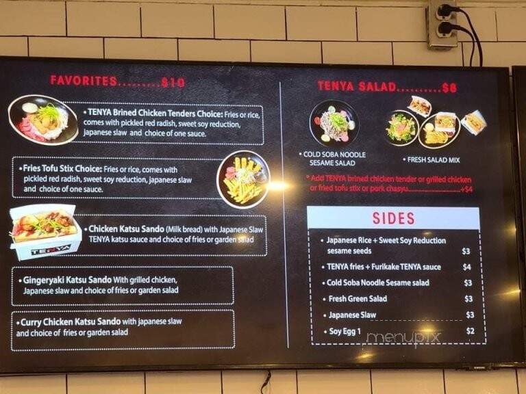 Tenya Japanese Eatery - Decatur, GA menu_pic
