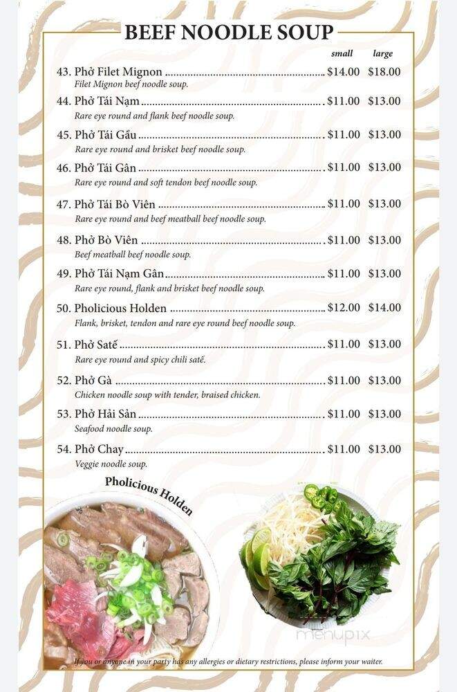 Pholicious - Holden, MA menu_pic