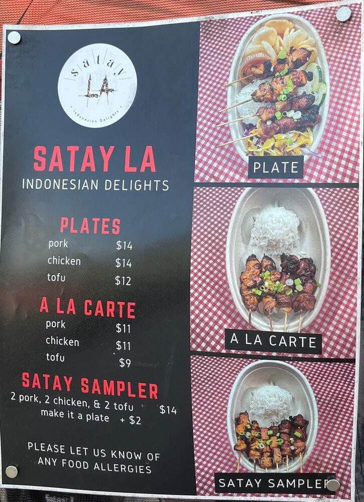 Satay LA - Los Angeles, CA menu_pic