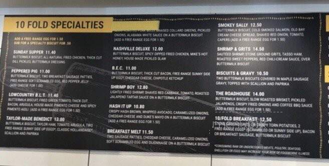 10 Fold Biscuits - Myrtle Beach, SC menu_pic