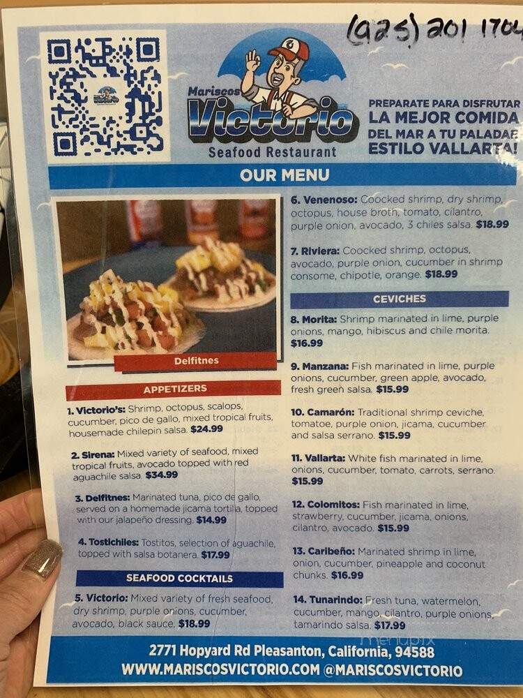 Mariscos Victorio - Pleasanton, CA menu_pic