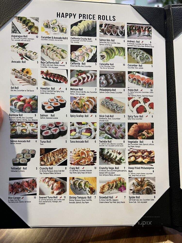 Sky Sushi - Vista, CA menu_pic