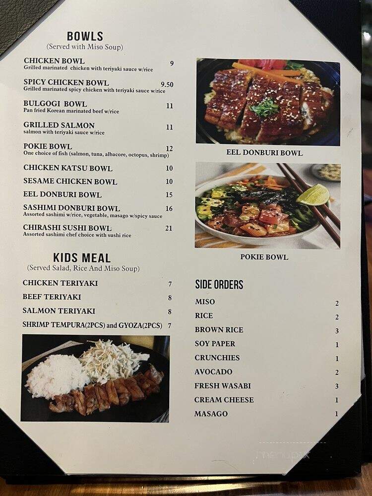 Sky Sushi - Vista, CA menu_pic