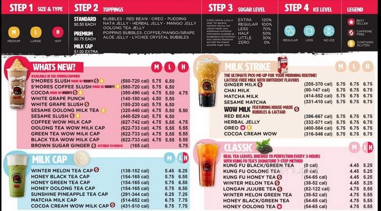 Kung Fu Tea - Plainsboro Center, NJ menu_pic