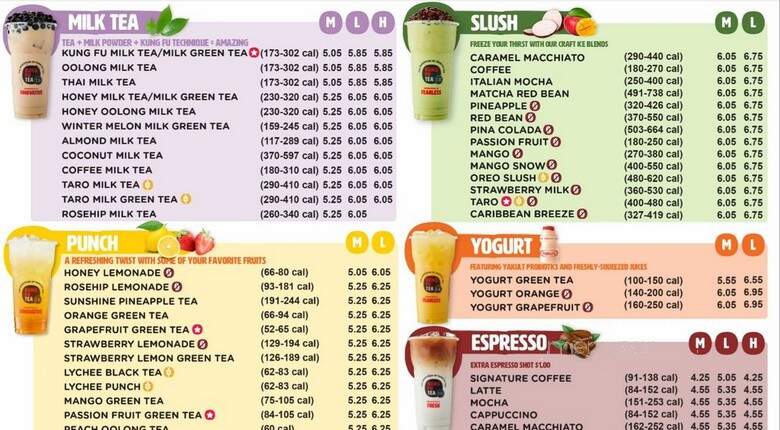 Kung Fu Tea - Plainsboro Center, NJ menu_pic