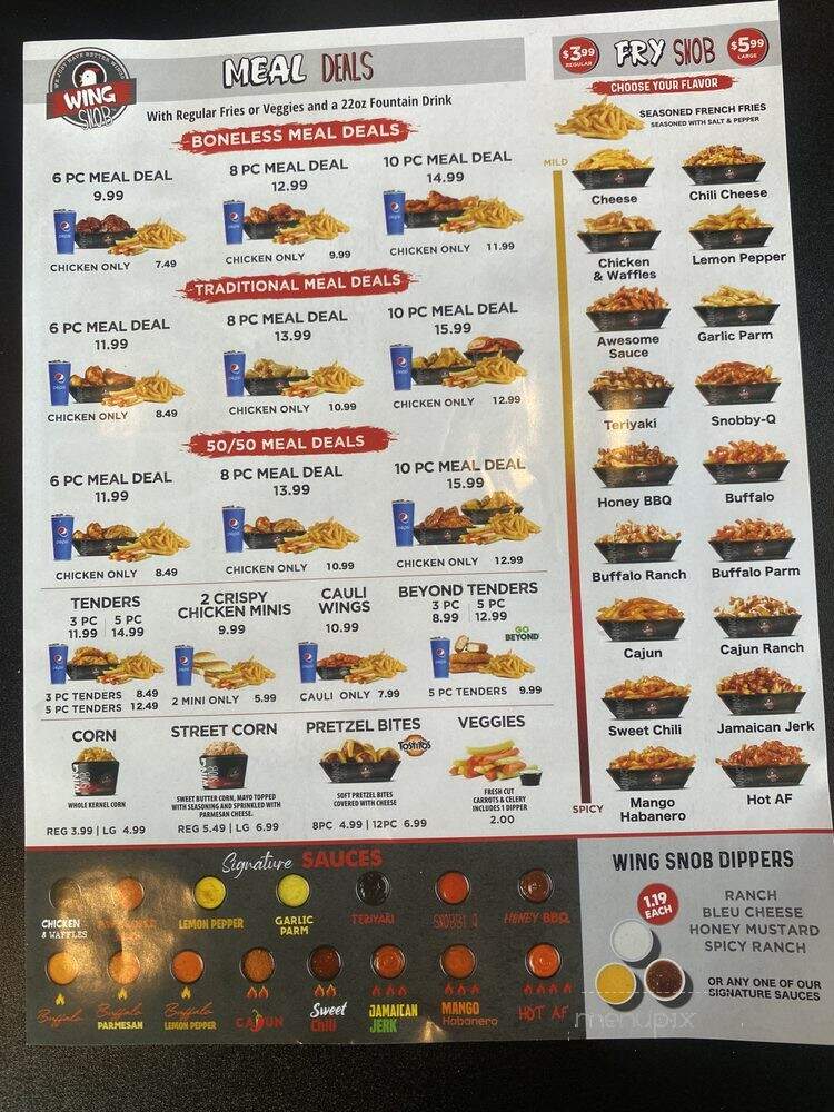 Wing Snob - Frisco, TX menu_pic