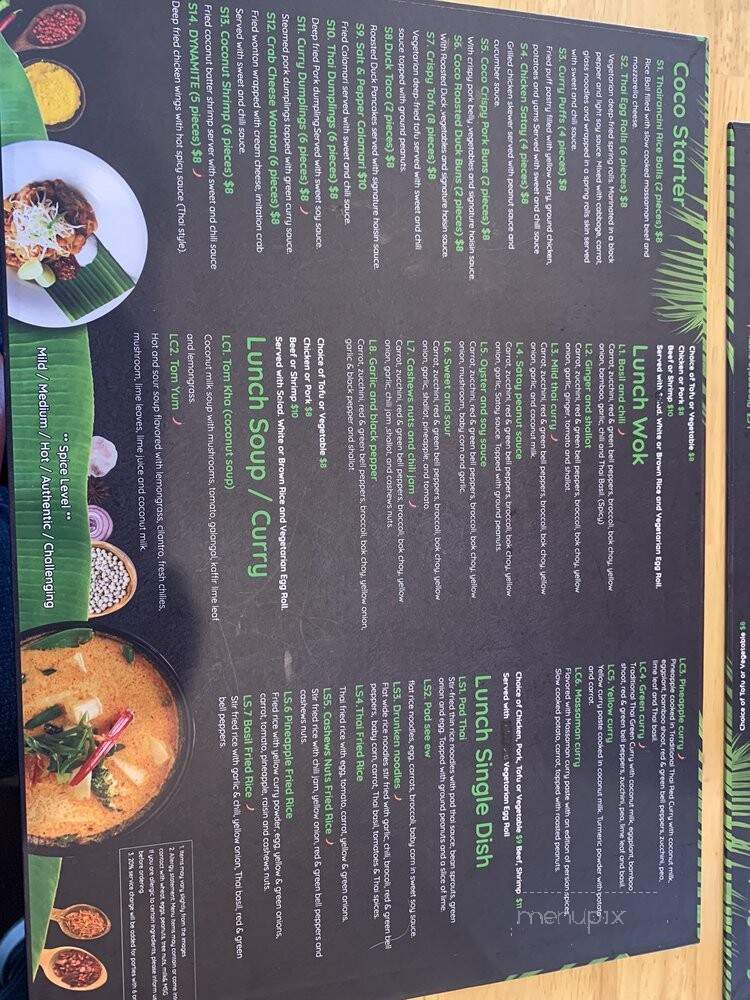 Coco Wok - Salt Lake City, UT menu_pic
