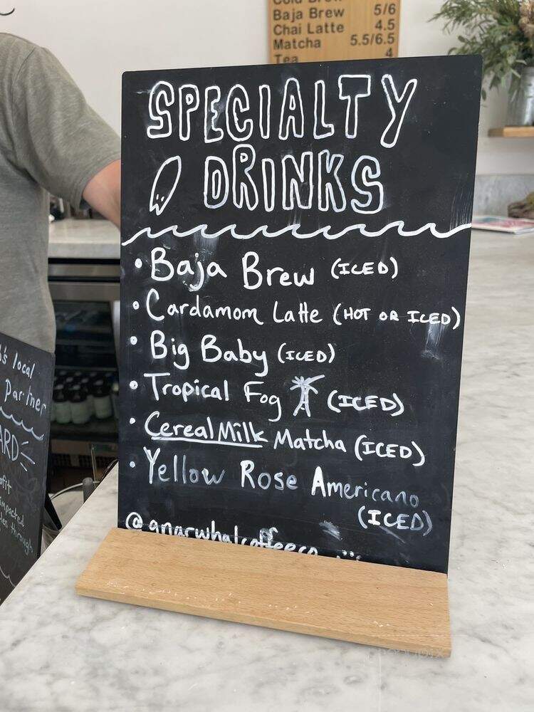 Gnarwhal Coffee - Santa Monica, CA menu_pic