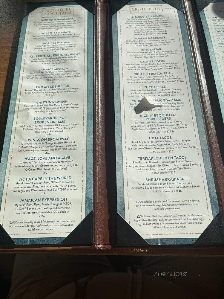 5 o'Clock Somewhere Bar - New York, NY menu_pic