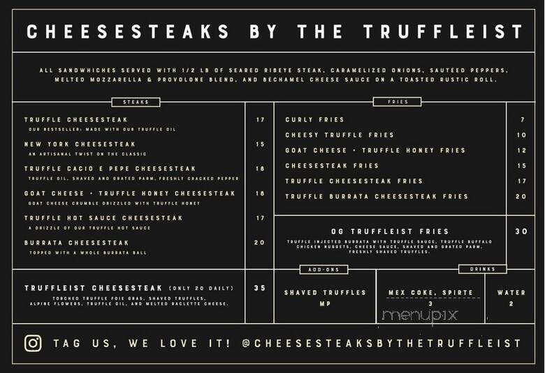 Cheesesteaks by Truffleist - Playa del Rey, CA menu_pic