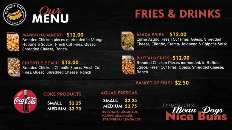 Dogos VIP - Albuquerque, NM menu_pic