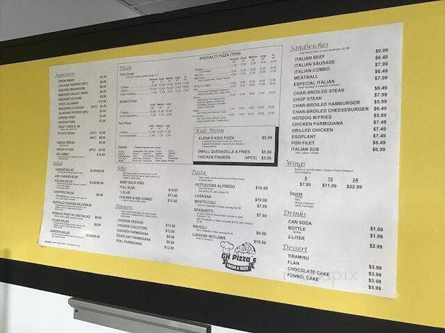 Gh Pizza's - Glendale Heights, IL menu_pic