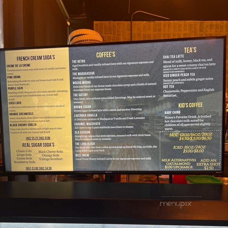 Sloanes Sweet Treat - Rockwall, TX menu_pic