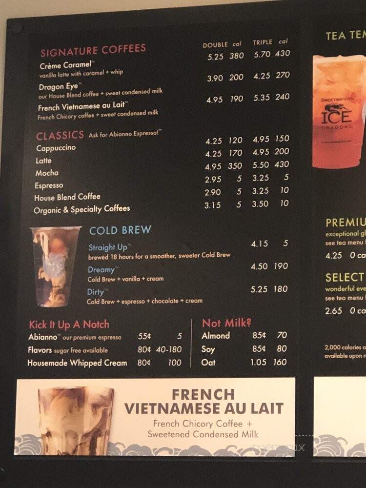 Sweetwaters Coffee & Tea - Clinton Township, MI menu_pic
