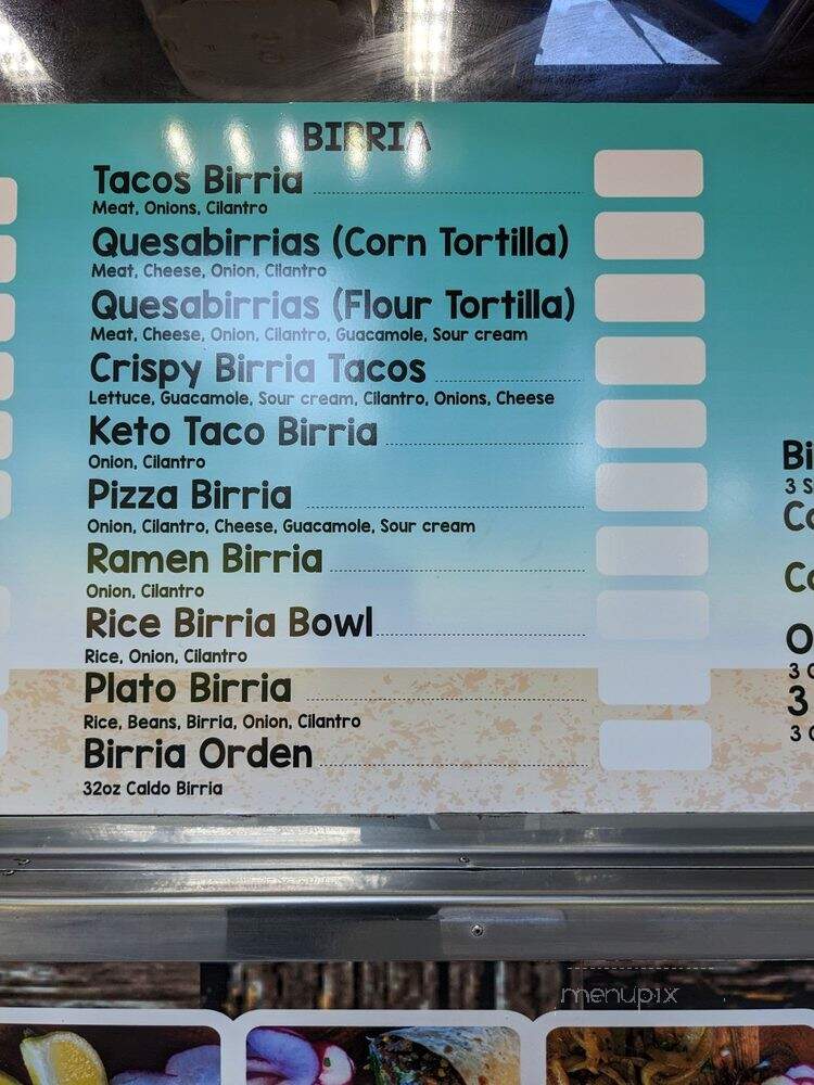 Tacos El Chore - San Jose, CA menu_pic