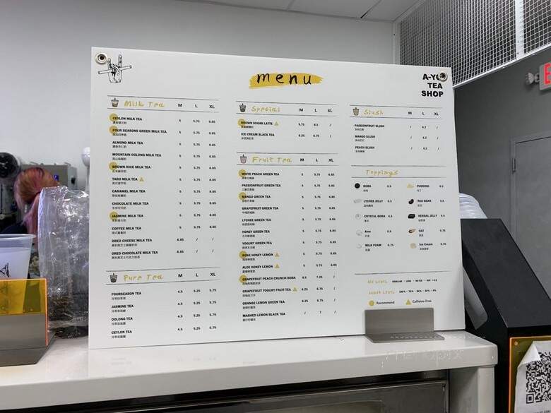 A-Yo Tea Shop - Jersey City, NJ menu_pic