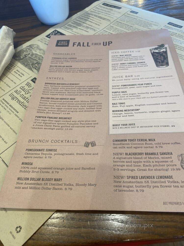 First Watch - Naples, FL menu_pic