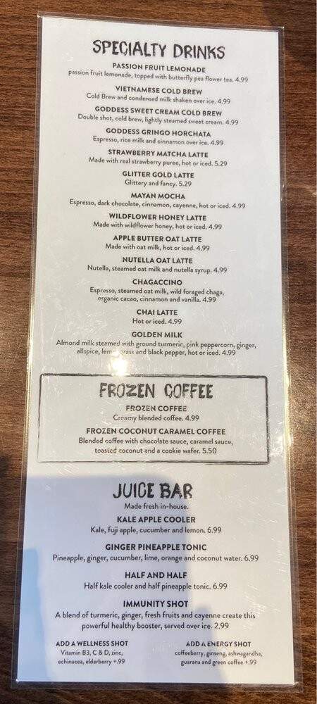 Goddess and the Baker - Chicago, IL menu_pic