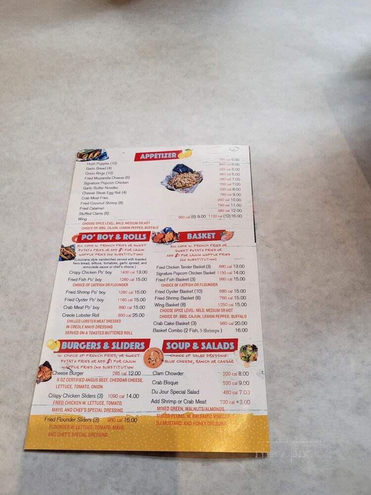 Crab Du Jour Xpress Cajun Seafood - New York, NY menu_pic