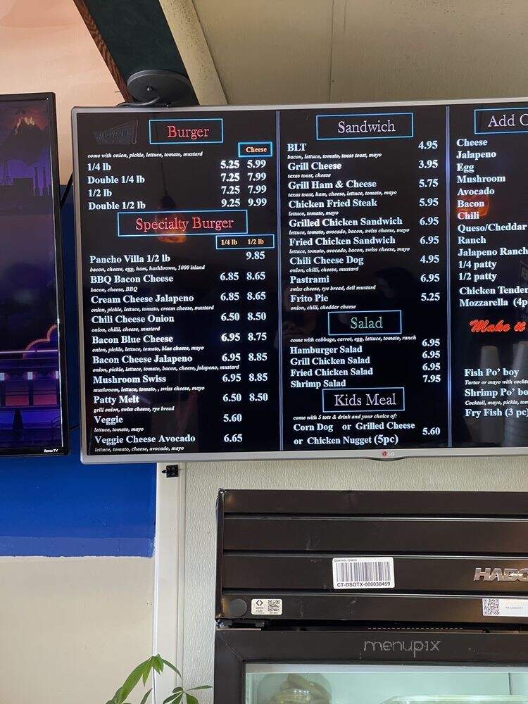 Harvey B's - Garland, TX menu_pic