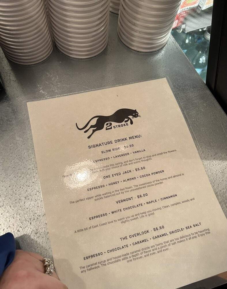 Two Stroke Coffee - Portland, OR menu_pic