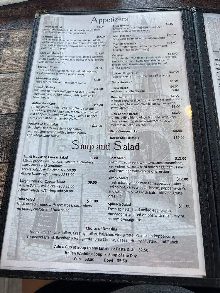 Antonio's Pizza Beau Rivage - Wilmington, NC menu_pic