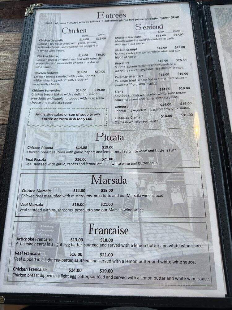 Antonio's Pizza Beau Rivage - Wilmington, NC menu_pic