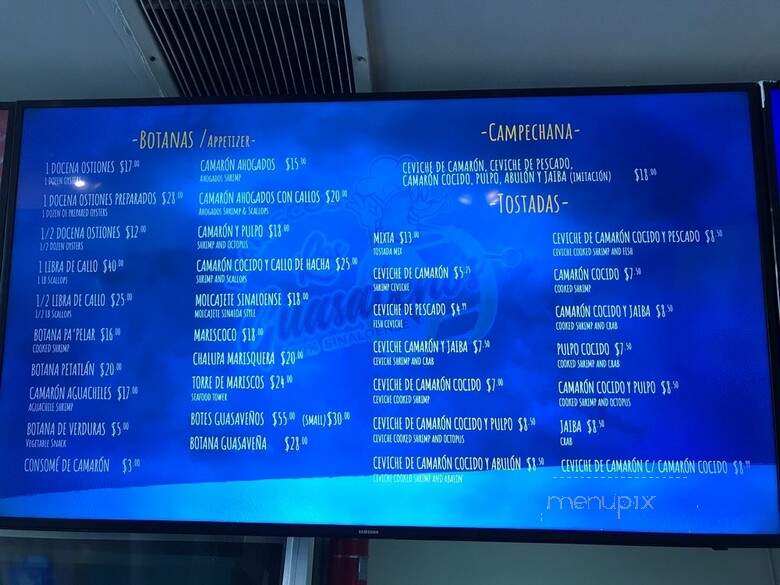 Mariscos Los Guasavenos - La Puente, CA menu_pic