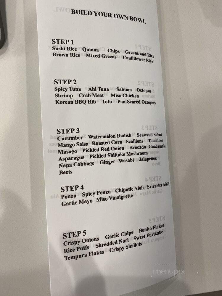 Poke Mahi - Naples, FL menu_pic