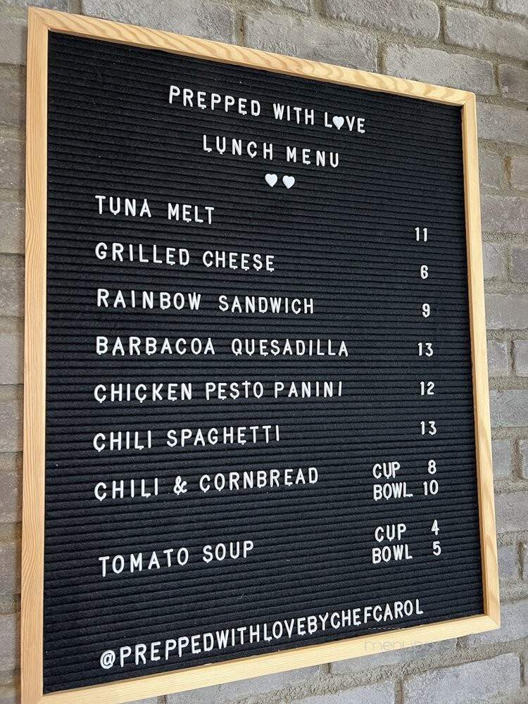 Prepped With Love - Westminster, CA menu_pic