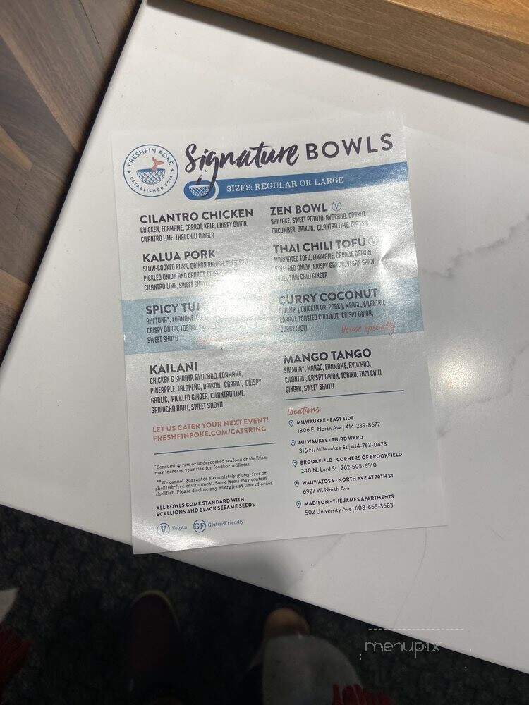FreshFin Poke - Glendale, WI menu_pic