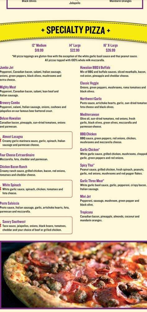 Jet City Pizza - Bothell, WA menu_pic
