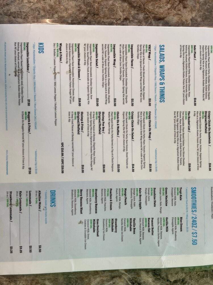 Vegan On the Go Riviera - Riviera Beach, FL menu_pic