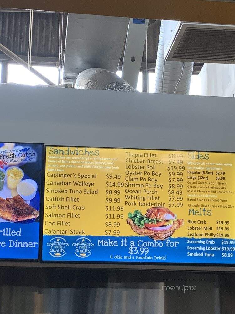 Caplinger's Fresh Catch - Indianapolis, IN menu_pic
