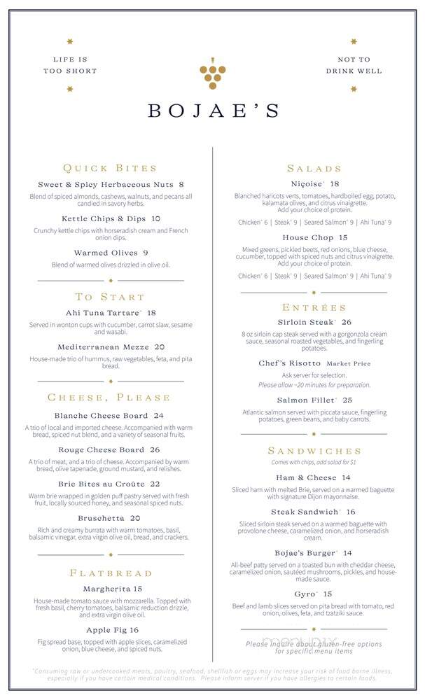 Bojae's - Minneapolis, MN menu_pic