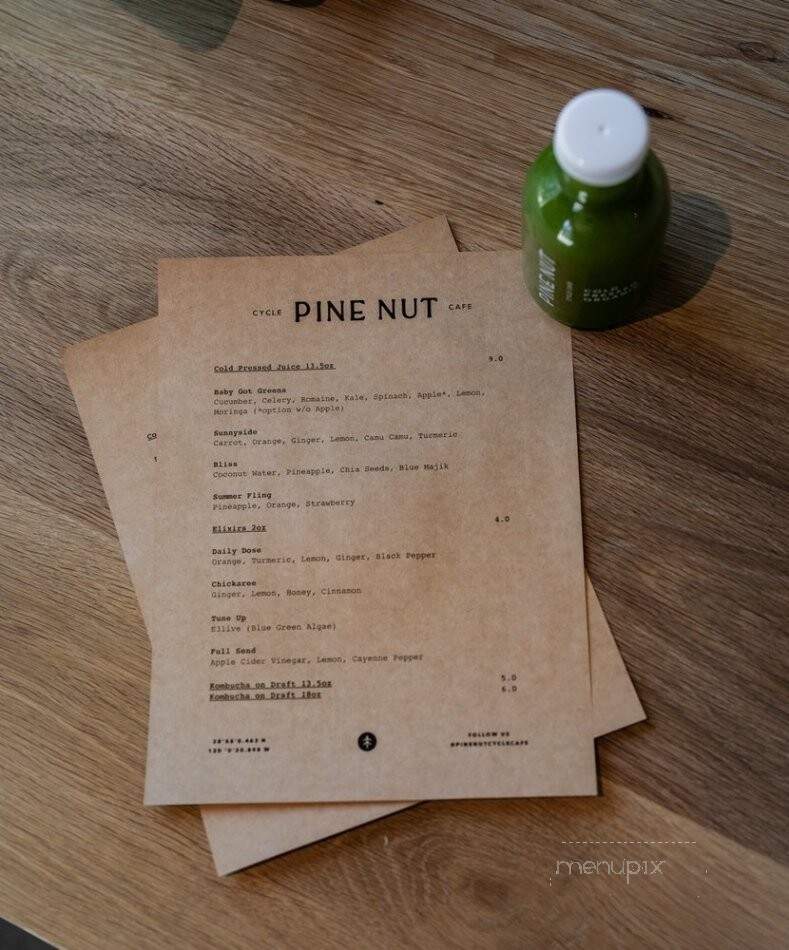 Pine Nut Cycle Cafe - South Lake Tahoe, CA menu_pic