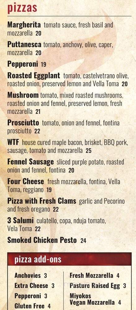 Il Fuoco - Sonoma, CA menu_pic