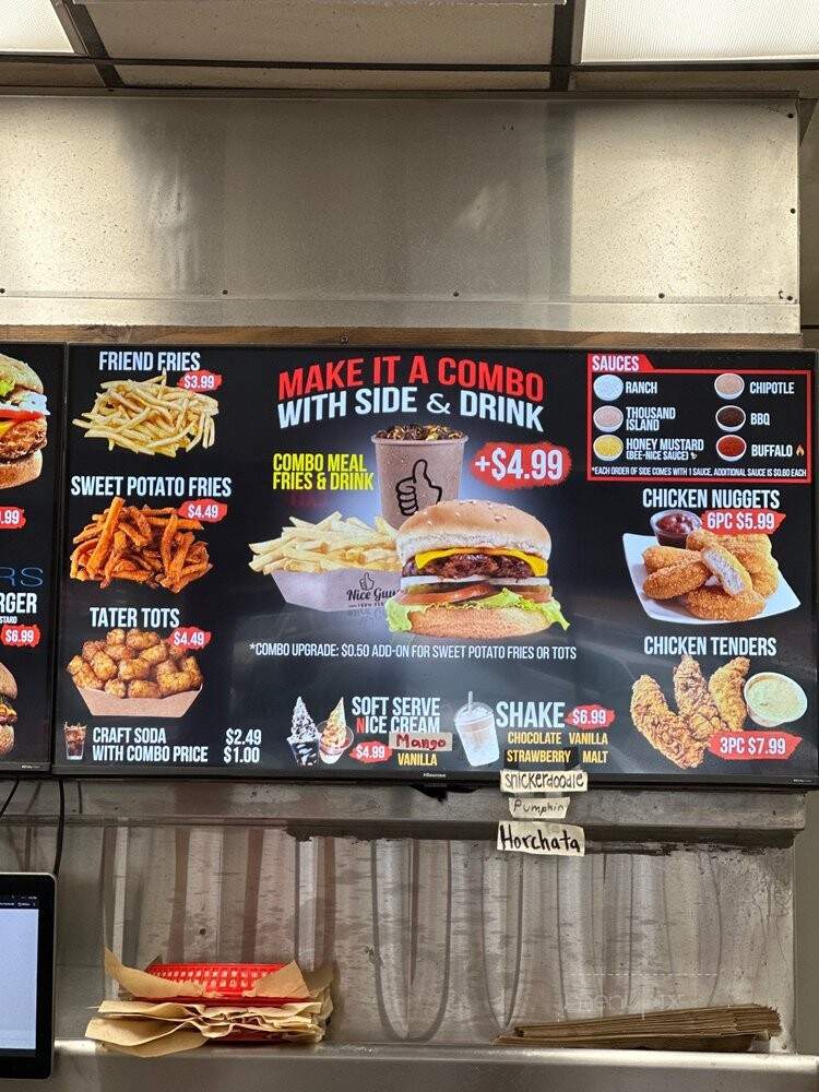 Nice Burger - Stanton, CA menu_pic