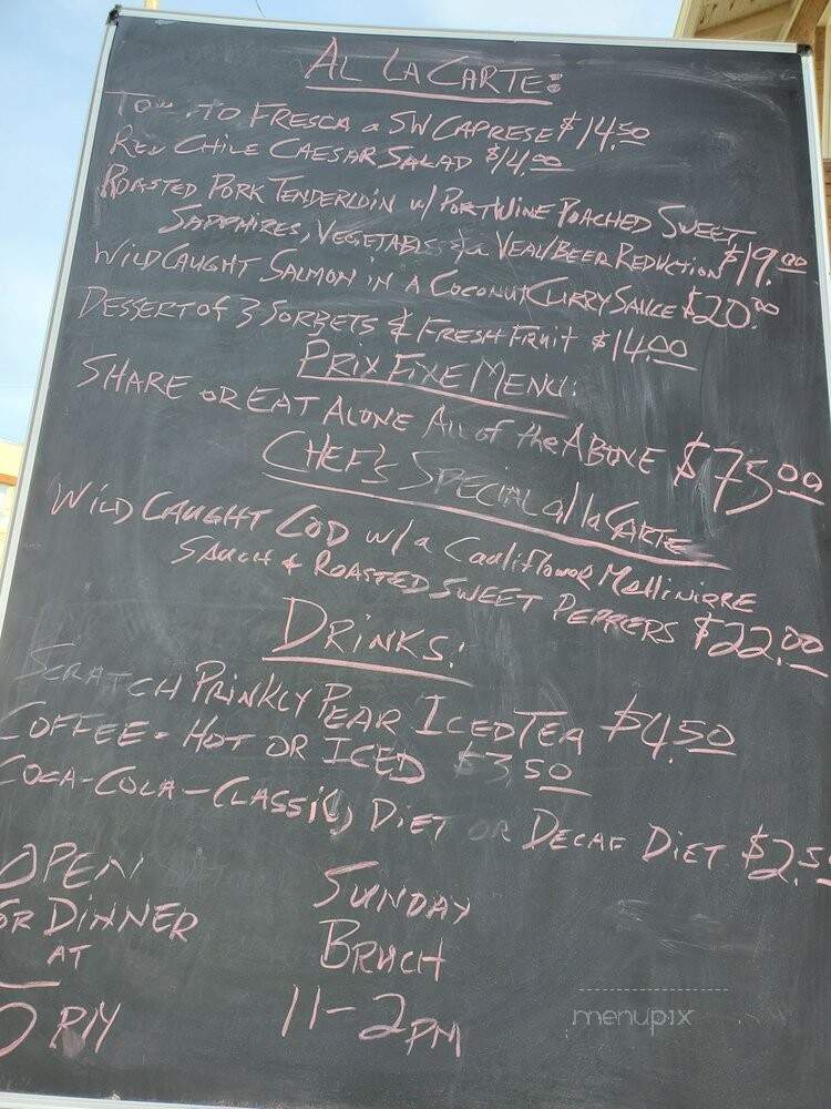 Pierre Bistro - Silver City, NM menu_pic
