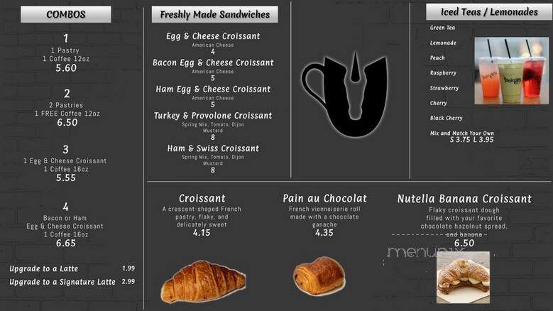 Unicorn Coffee - Queens, NY menu_pic