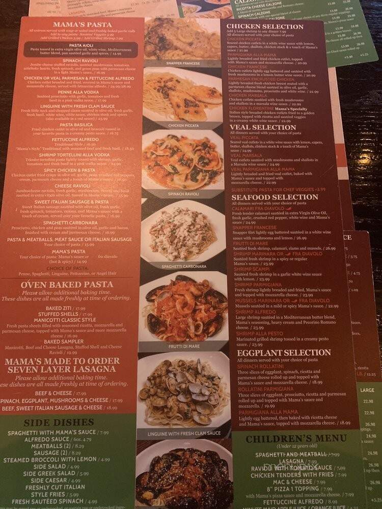 Mama Romano's - Kissimmee, FL menu_pic